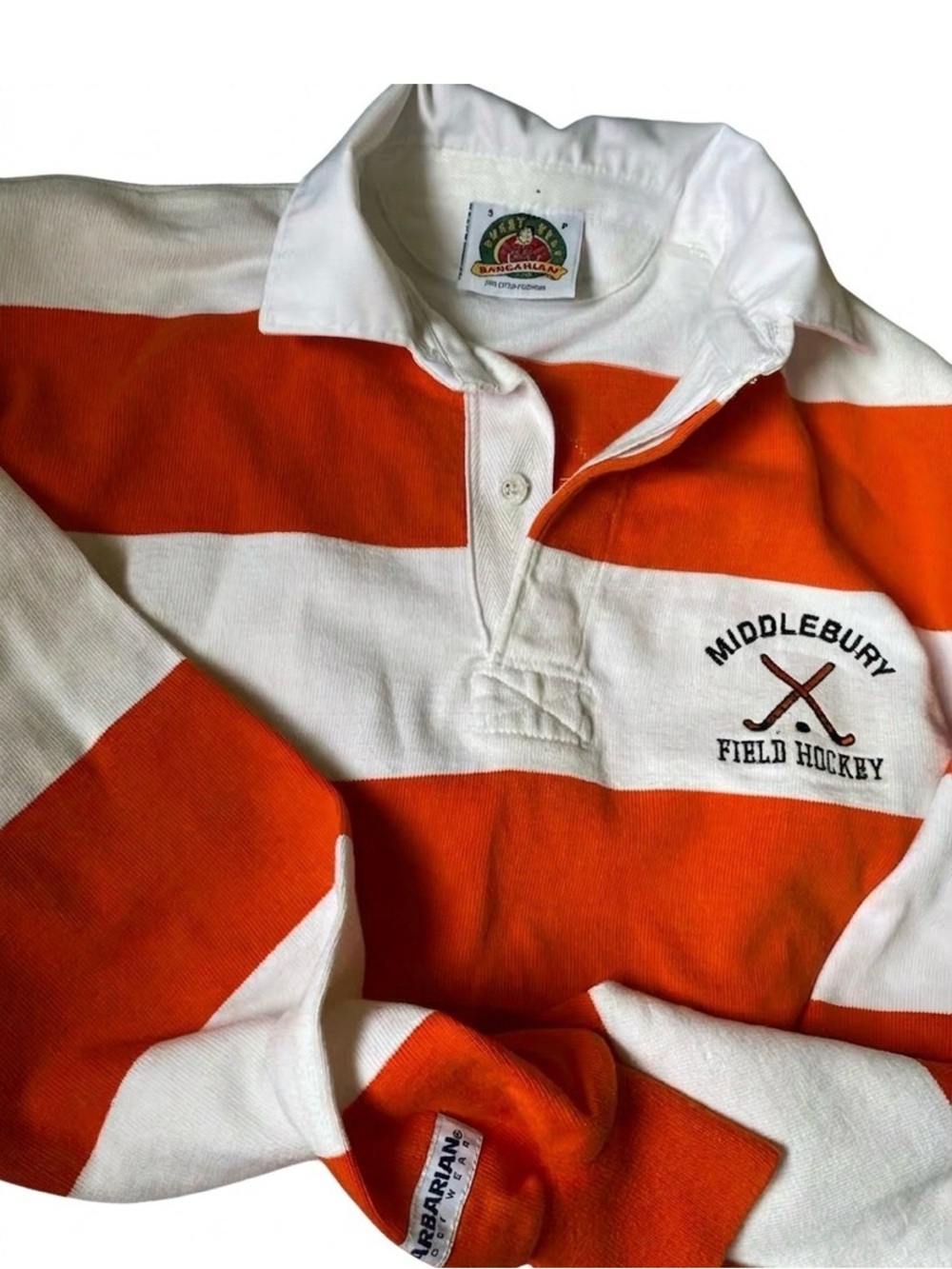 Vtg #7 Barbarian Middlebury College Field Hockey Rugby Preppy Collectable sz S